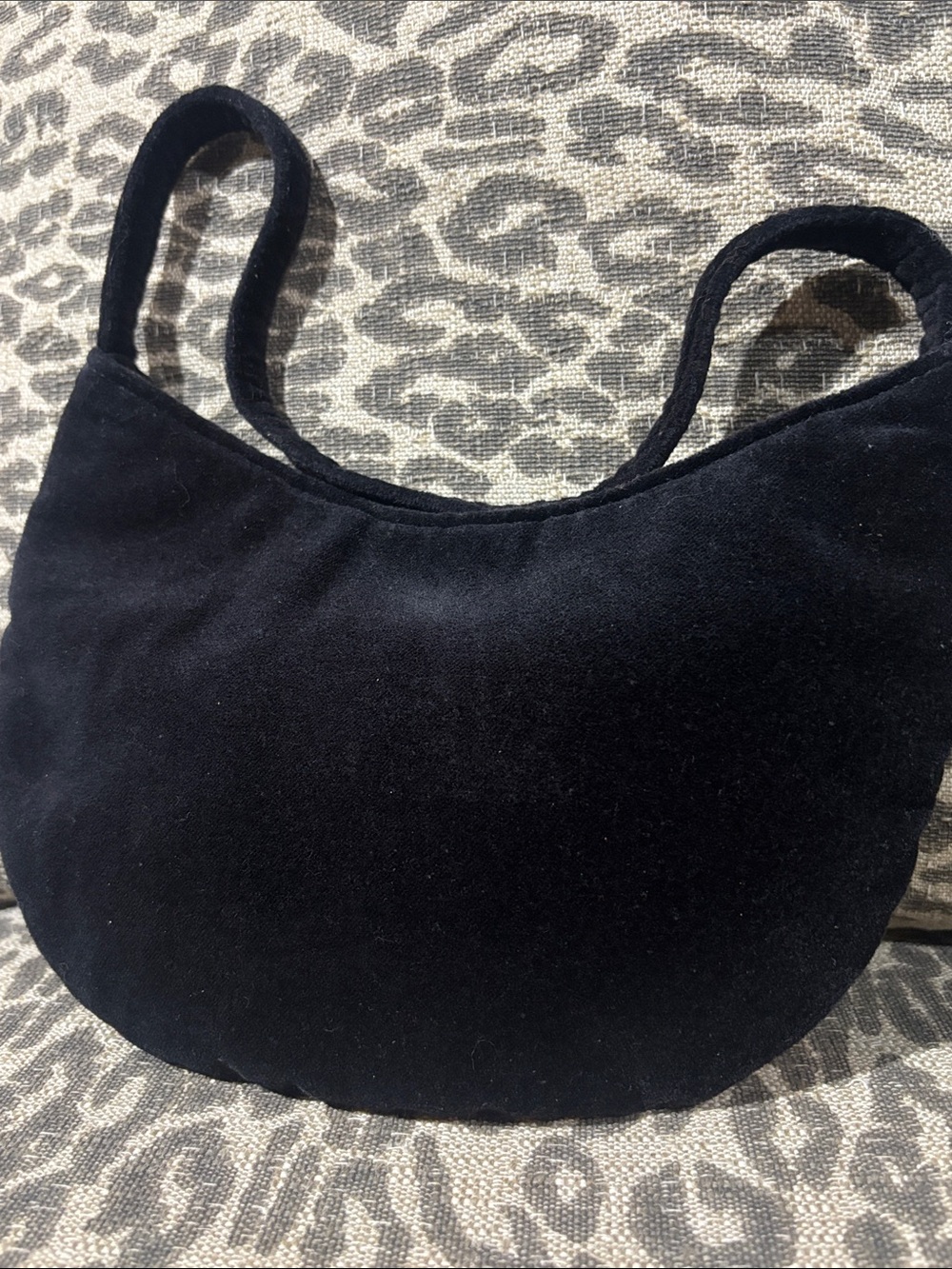 Beaded evening bag black velvet small shoulder bag sequin mixed metallic dressy - Picture 4 of 11